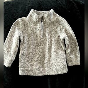 12mth, Jumping beans grey speckle partial zip up hoodie.